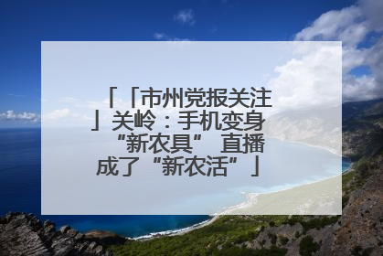 「市州党报关注」关岭：手机变身“新农具” 直播成了“新农活”