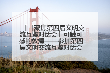 「聚焦第四届文明交流互鉴对话会」可触可感的敦煌——参加第四届文明交流互鉴对话会的外宾参观上元市集