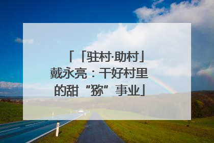 「驻村·助村」戴永亮：干好村里的甜“猕”事业