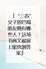 “三苏”父子的巴蜀朋友圈有哪些人？这场书画文献展上能找到答案