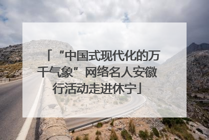 “中国式现代化的万千气象”网络名人安徽行活动走进休宁