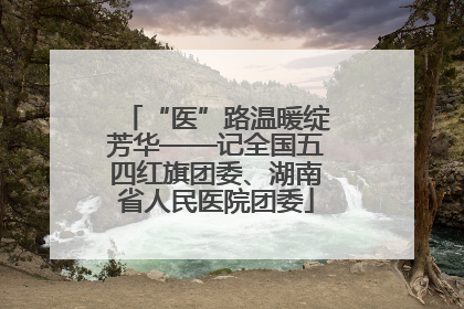 “医”路温暖绽芳华——记全国五四红旗团委、湖南省人民医院团委