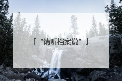 “请听档案说”