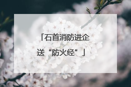 石首消防进企送“防火经”