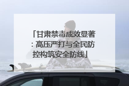 甘肃禁毒成效显著：高压严打与全民防控构筑安全防线