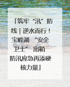 筑牢“汛”防线｜逆水而行！宝峰湖 “安全卫士” 出鞘 防汛应急再添硬核力量