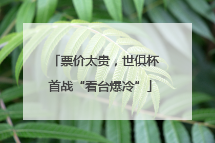 票价太贵，世俱杯首战“看台爆冷”