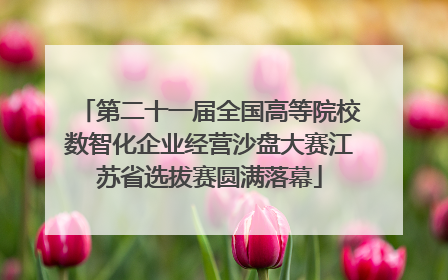 第二十一届全国高等院校数智化企业经营沙盘大赛江苏省选拔赛圆满落幕