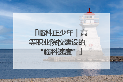 临科正少年｜高等职业院校建设的“临科速度”
