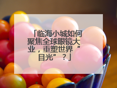 临海小城如何聚焦全球眼镜大业，重塑世界“目光”？