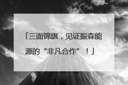 三面锦旗，见证振森能源的“非凡合作”！
