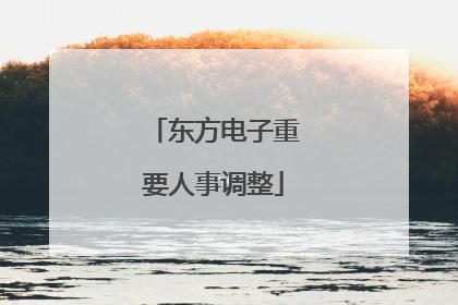 东方电子重要人事调整