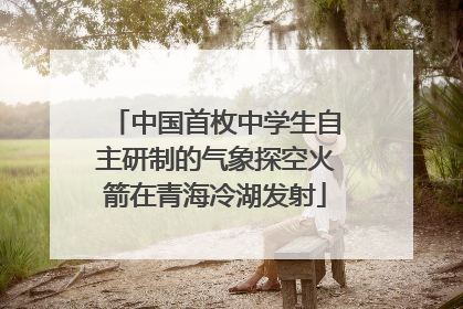 中国首枚中学生自主研制的气象探空火箭在青海冷湖发射