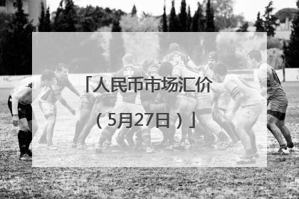 人民币市场汇价（5月27日）