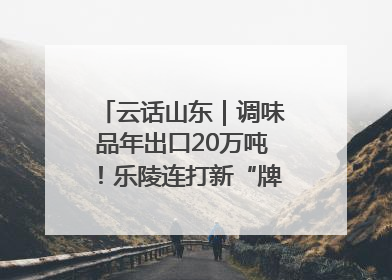云话山东｜调味品年出口20万吨！乐陵连打新“牌”助力企业出海