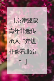 京津冀蒙青年非遗传承人“走进非遗看北京”