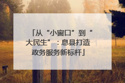 从“小窗口”到“大民生”：息县打造政务服务新标杆