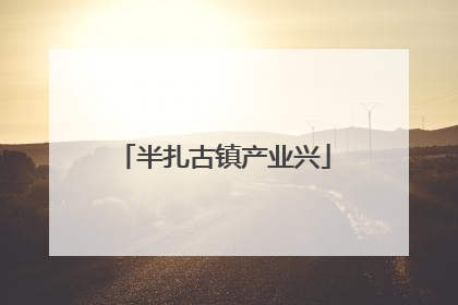 半扎古镇产业兴
