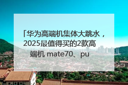 华为高端机集体大跳水，2025最值得买的2款高端机 mate70、pura70如何选？