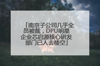 南京子公司几乎全员被裁，DPU明星企业芯启源核心研发部门已人去楼空
