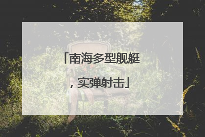 南海多型舰艇，实弹射击