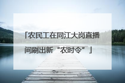 农民工在同江大岗直播间刷出新“农时令”