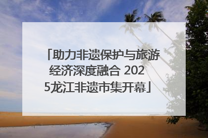助力非遗保护与旅游经济深度融合 2025龙江非遗市集开幕