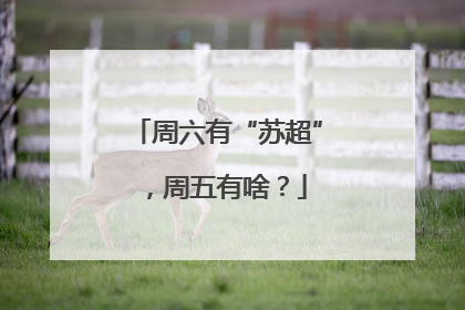 周六有“苏超”，周五有啥？