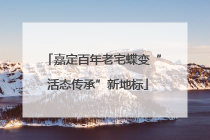 嘉定百年老宅蝶变“活态传承”新地标