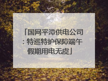 国网平潭供电公司：特巡特护保障端午假期用电无虞