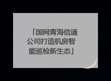 国网青海信通公司打造机房智能巡检新生态