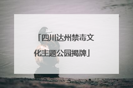 四川达州禁毒文化主题公园揭牌