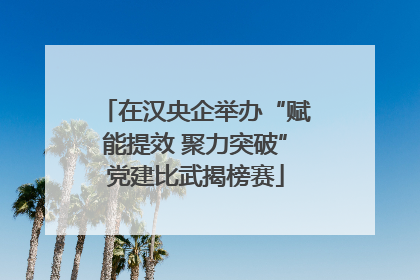 在汉央企举办“赋能提效 聚力突破”党建比武揭榜赛