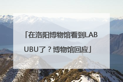 在洛阳博物馆看到LABUBU了？博物馆回应