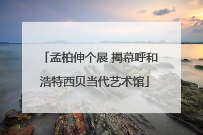孟柏伸个展 揭幕呼和浩特西贝当代艺术馆