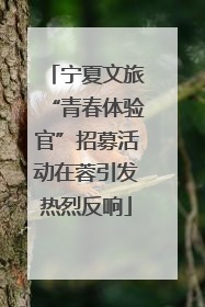 宁夏文旅“青春体验官”招募活动在蓉引发热烈反响