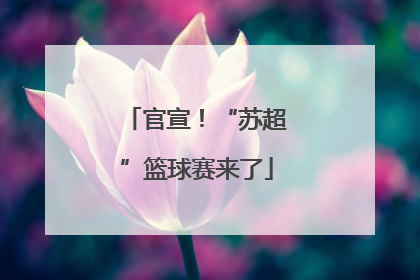 官宣！“苏超”篮球赛来了