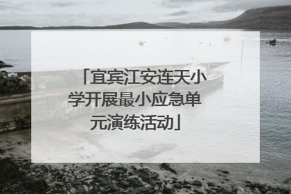 宜宾江安连天小学开展最小应急单元演练活动