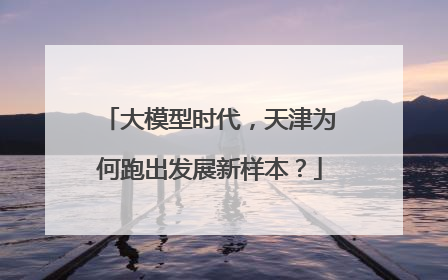 大模型时代，天津为何跑出发展新样本？