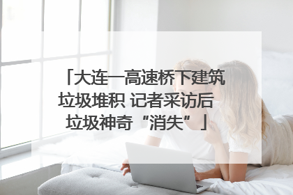 大连一高速桥下建筑垃圾堆积 记者采访后垃圾神奇“消失”