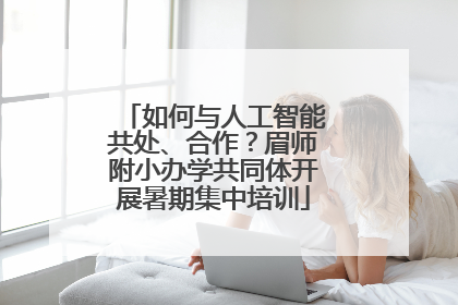 如何与人工智能共处、合作？眉师附小办学共同体开展暑期集中培训