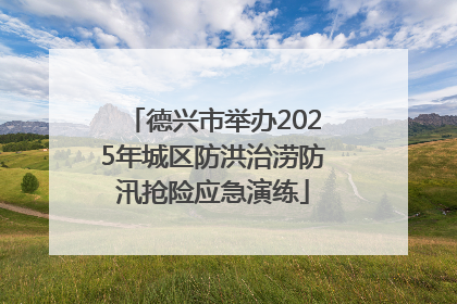 德兴市举办2025年城区防洪治涝防汛抢险应急演练