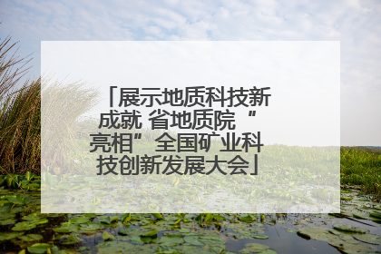 展示地质科技新成就 省地质院“亮相”全国矿业科技创新发展大会
