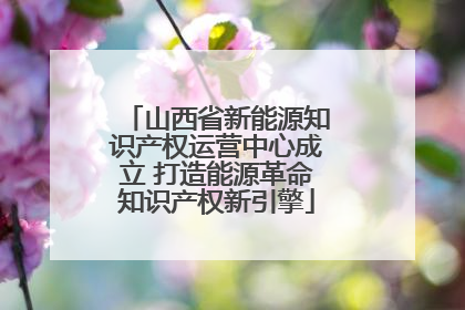 山西省新能源知识产权运营中心成立 打造能源革命知识产权新引擎