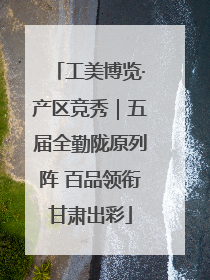 工美博览·产区竞秀｜五届全勤陇原列阵 百品领衔甘肃出彩