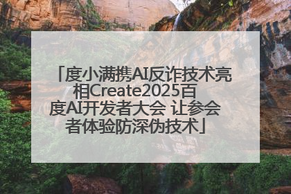 度小满携AI反诈技术亮相Create2025百度AI开发者大会 让参会者体验防深伪技术