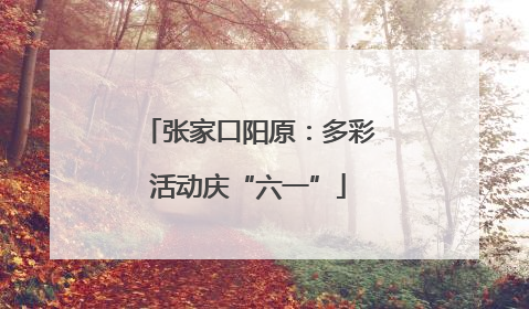 张家口阳原：多彩活动庆“六一”