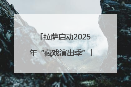 拉萨启动2025年“藏戏演出季”
