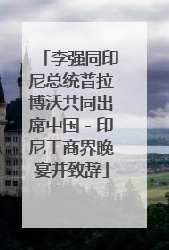 李强同印尼总统普拉博沃共同出席中国－印尼工商界晚宴并致辞