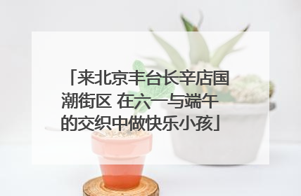 来北京丰台长辛店国潮街区 在六一与端午的交织中做快乐小孩